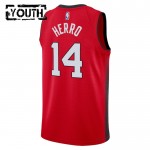 Maillot NBA Miami Heat Tyler Herro Nike 2024-25 City Edition Rouge Swingman - Enfant